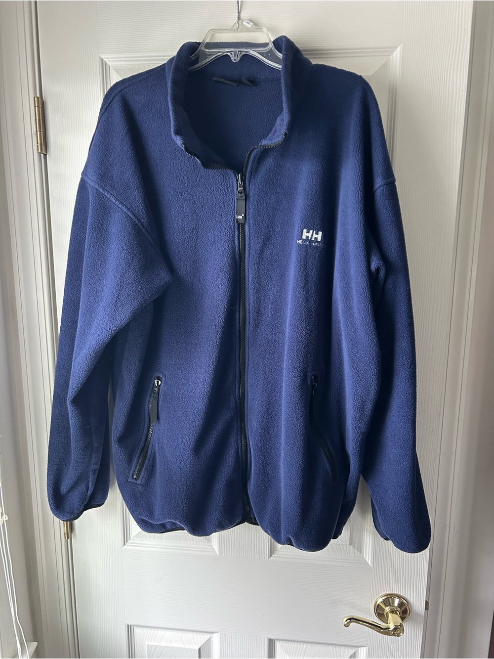 Helly Hansen Navy Full-Zip Lightweight Fleece Jacket Size XXL